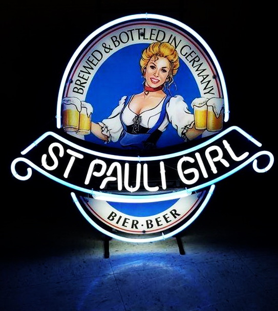 St Pauli Girl Oval Neon Sign
